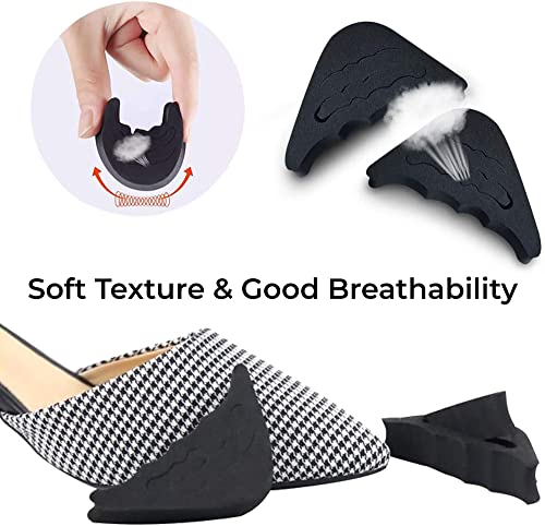 Image of 2 Pcs Shoe Fillers for Women, Shoe Insoles for Women /Men,Shoe Inserts for Big Shoes,Shoe Pad Heel Pads for Women Shoes, Shoe Back Pads, Shoe Tightener Pads, Shoe Fitting pad Toe Filler, 1 Pair