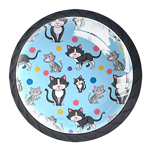 Boutons de meuble chat cristal pour relooker la commode de la chambre