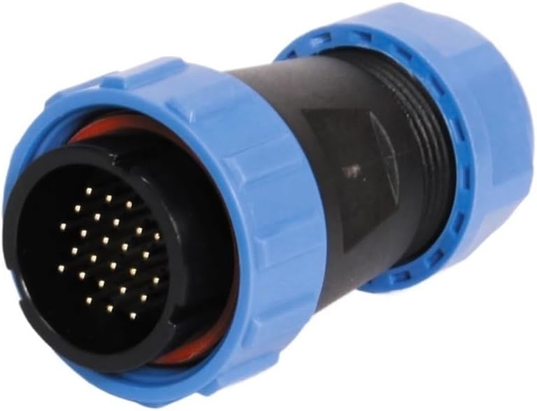 Sp29 Waterproof Aviation Connector led Connector Connector Docking seat Rear nut Flange seat Connector(SP29plug10-core)