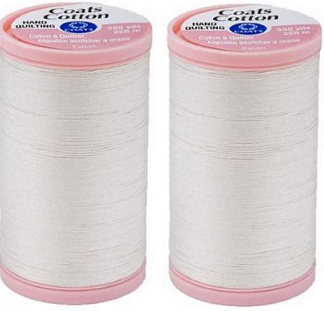 (2 Pack) Coats & Clark 100 Cotton Hand Quilting Thread