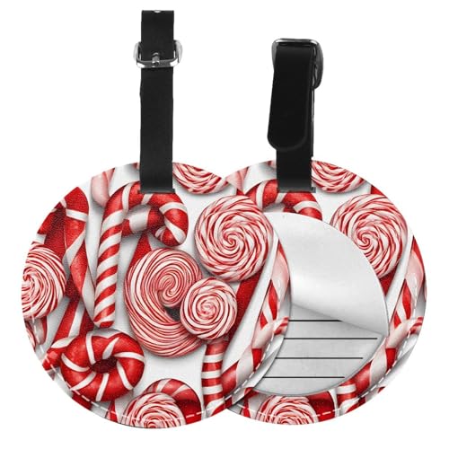 Étiquettes de bagage PVC suspendre lot de 6 accessoire voyage motif Noël
