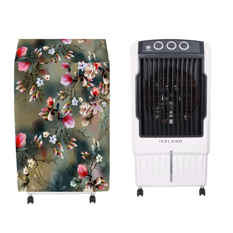 Image of Cooler Cover Compatible for Novamax Iceland 95-Litres Desert Air Cooler Waterproof, Dustproof, Size (LXBXH) 72 X 55 X 120 Cm, Green.