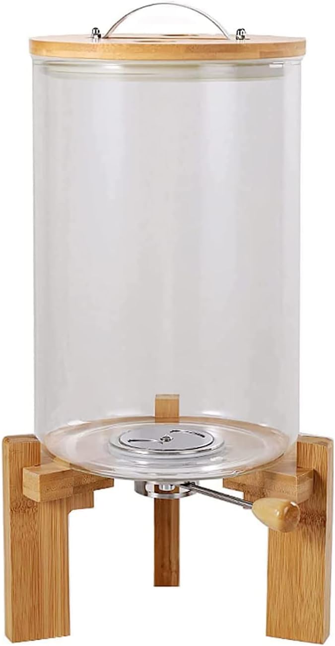 Amazon.com: Zhehao 2 Pcs Glass Rice Dispenser 5L Flour Cereal Rice ...