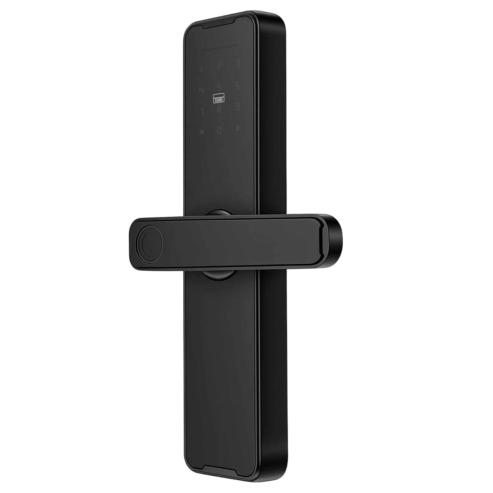 Cerradura de puerta Smart Tuya huella dactilar Bluetooth App Control remoto Aleación de aluminio Llave Tarjeta Contraseña Grosor de la puerta 30-50 mm