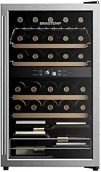 Adega Climatizada Brastemp Dual Zone 33 Garrafas Inox Bzb33beana - 127v