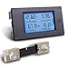 4-in-1 DC Electricity Usage Monitor,DC 6.5-100V 0-100A LCD Display Digital Current Voltage Power Energy Meter Multimeter Ammeter Voltmeter with 100A Current Shunt