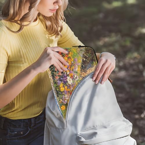 Funda para portátil con diseño de flores, compatible 13-14 pulg miniatura 6