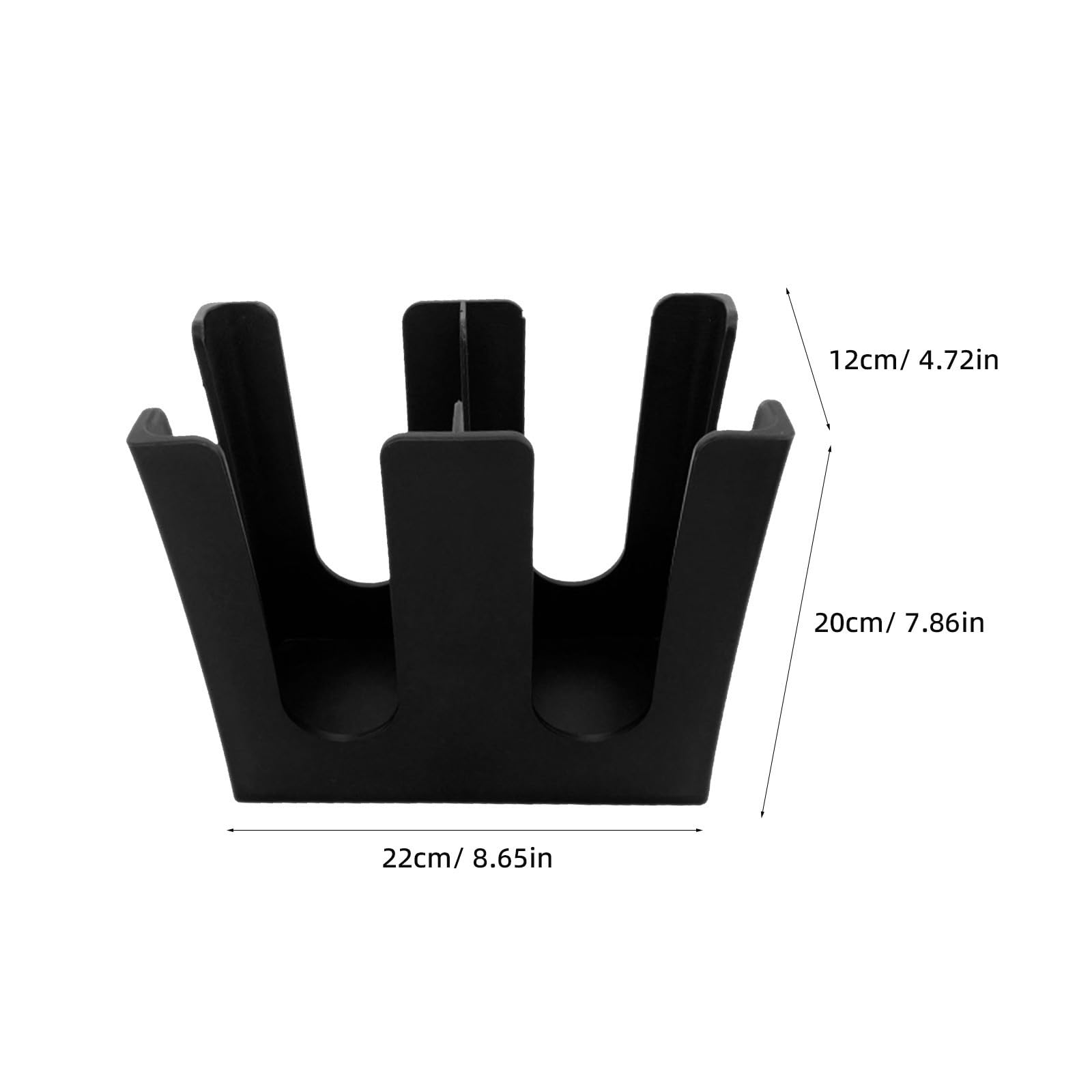 TOPBATHY 2 Stück Pappbecherhalter für Arbeitsplatte, 2 Fächer aus Acryl