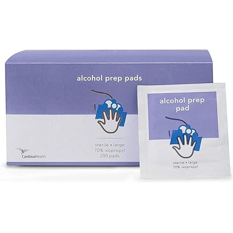 Balego 70% Isopropyl Alcohol Prep Pad, 2 Ply, Chg, Large, 3.6 X 1.8" (Sterile) /Box, 200 Count Cover