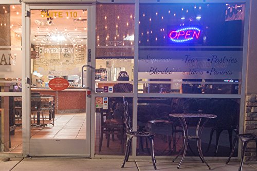 Ultima Led Neon Open Sign For Business: Lighted Sign Open With Flashing Mode – Indoor Electric Light Up Sign For Stores (19 X 10 In, Model 2) Includes Business Hours And Open & Closed Signs #TOP1