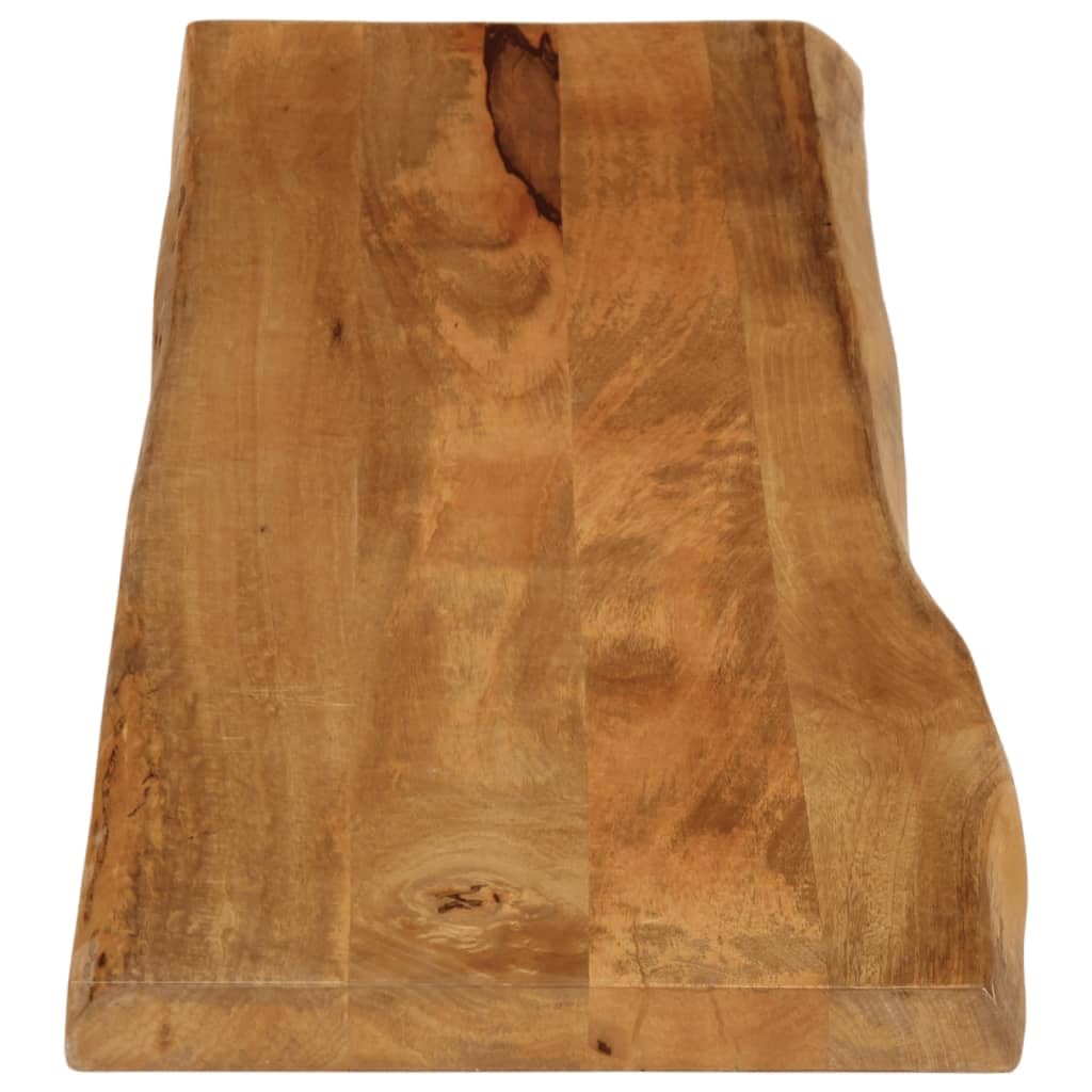 vidaXL Tablero de Mesa Borde Natural Madera Maciza Mango 160x40x2,5 cm