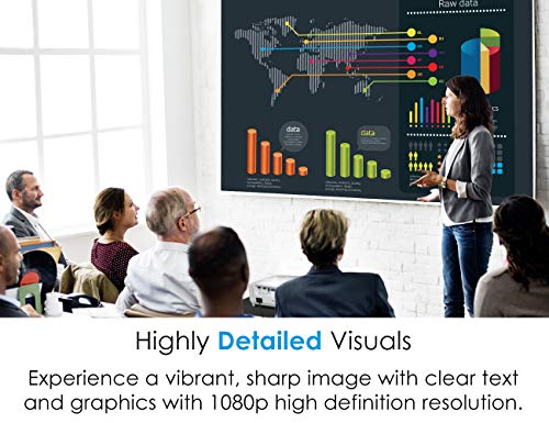 Optoma EH412ST Short Throw 1080P HDR Projector | 4000 Lumens for Business, Classrooms, and Meetings | 15,000 Hour Lamp Life | Built-In Speaker | Portable