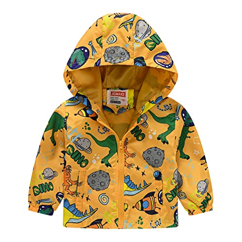 Kids Baby Toddler Girls Cartoon Spring Fall Outerwear Windbreaker Zipper Hooded Jackets Windproof Coats