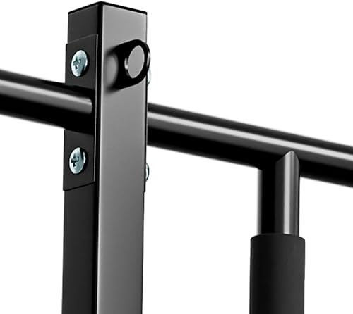 Miniatura 7 de Barra de dominadas 2 en 1 para gimnasio en casa con construcción de acero resistente con asas acolchadas y diseño multifuncional para un