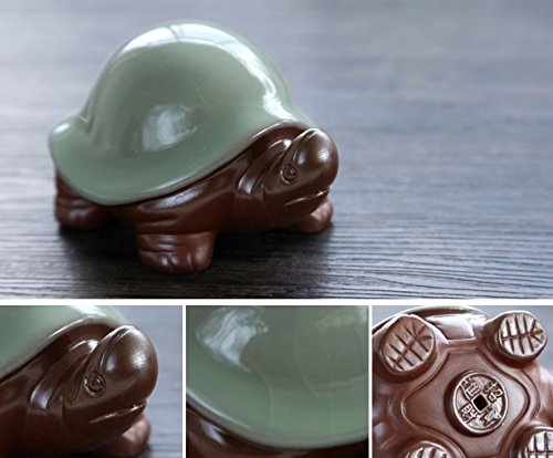 茶寵 Amazon.co.jp: 【Woliwowa】 茶寵 茶玩 中国茶 道具 置物 かわいい 亀