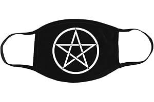 Pentacle Cotton Face Mask: Embrace the Mystic Within