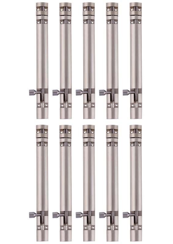 Image of Premium Heavy Aluminium 8 Inch Tower Bolt | Door Stopper | Door Lock Latch for Home, Office Doors,Main Doors,Windows | kundi | chitakni | Chitkini(Satin Finish)(Pack of 10)