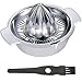 Pressa Agrumi Spremi Limone Manuale Spremiagrumi in Acciaio Inox 304 con Contenitori 350ML Robusti Arancione Grapefruit Mano Spremitore Lavabile in Lavastoviglie