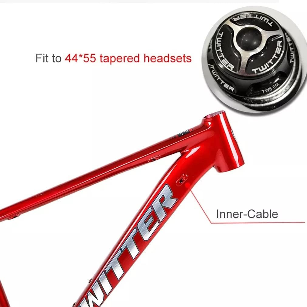 MTB Frame 27.5/29er Hardtail Mountain Bike Frame 15''/17''/19'' Aluminum Alloy Disc Brake Bicycle Frame Quick Release Axle 135mm BSA68 Routing Internal (Color : Green, Size : 27.5x15'')