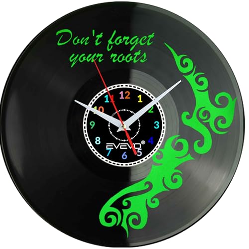 Horloge murale Nouvelle-Zélande design Aotearoa en vinyle déco et idée cadeau noir - 2