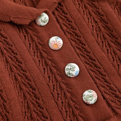 Simplee kids Baby Little Girls' Long Sleeve Sweater Dress Knit Warm Sweater Outfit Dress for Toddler Girls 6M-5T4