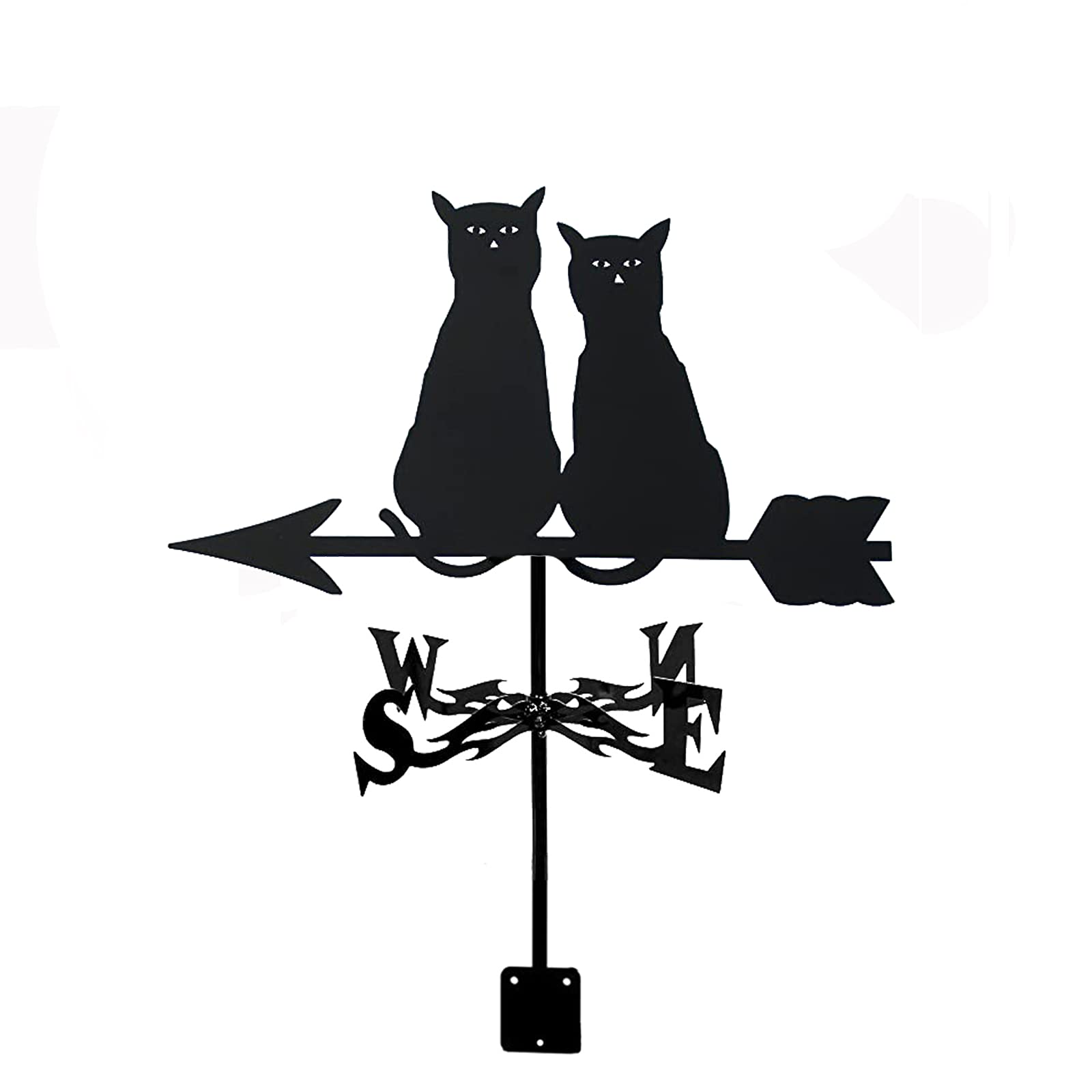 TAXXII wind vane Wind Vane For Yard for Garden, Moon Direction Indicator with Roof Mount, Metal Weathervane All Steel Construction Outdoor Farm Decoration
