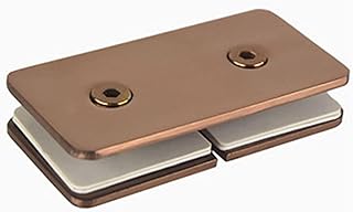 Glass Door Pivot Hinge 304 Stainless Steel Frameless Glass Door Hinges Rose Gold Glass Fixed Clip Glass Door Hinge Bathroom Clamp Shower Room Hinge Hinges Door Hinge Glass Frameless Door Hinges