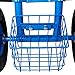 HEIGHYOXP Rolling Garden Scooter with Swivel Seat and Tool Tray - Heavy-Duty Steel Frame, 360° Adjustable Seat, Large Wheels for All Terrains (Blue)