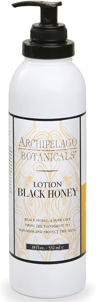 Archipelago Botanicals Black Honey Lotion, Hydrating Body Lotion for Dry Skin, Nourished and Healthy Skin Care, Paraben-Free, Phthalate-Free, 18 oz