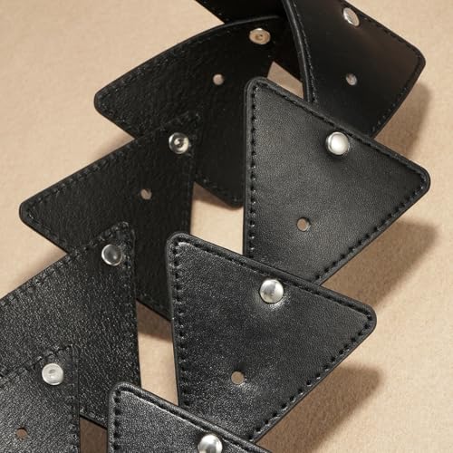 Women Western Wide Leather Belt Vintage Boho Waist Belt for Dresses Jeans4