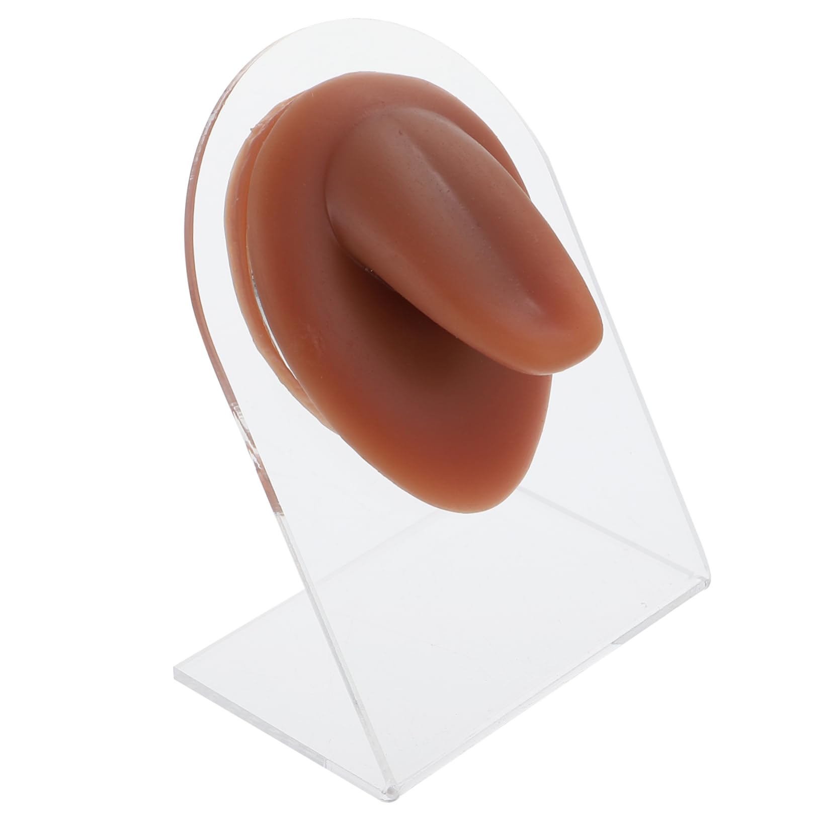 HOMOCONO Teaching Props Human Tongue Model Tongue Simulation Teeth Model Teaching Model Human Model Simulation Puncture Practice Model Reused Tongue Model Coffee Food Grade Silicone