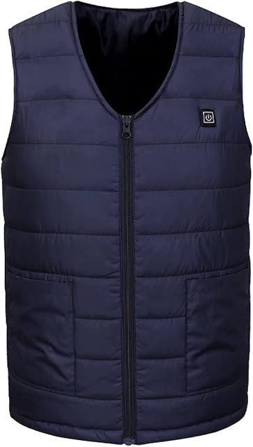 Fossean Power Pack for Heated Gilet Padded Jackets Mens Heated Coat Heated Vest with Power Bank Work Body Warmers for Men Mens Hoodies Pullover USB Blanket Heated