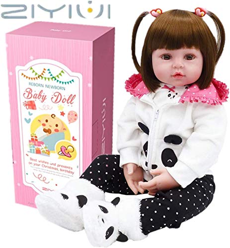 ZIY IUI Muñecas Reborn Baby Dolls 23 Pulgadas 60cm Suave Vinilo de Silicona Reborn niña Bebé Recién Nacido Regalo de Juguete