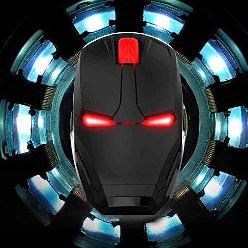 Iron-Man-Wireless-Mouse-24G-Full-Size-Wireless-Optical-Mice-with-Nano-USB-Receiver-3-Adjustable-DPI-Levels-3-Buttons-for-Notebook-PC-Laptop-Computer-MacBook-Black