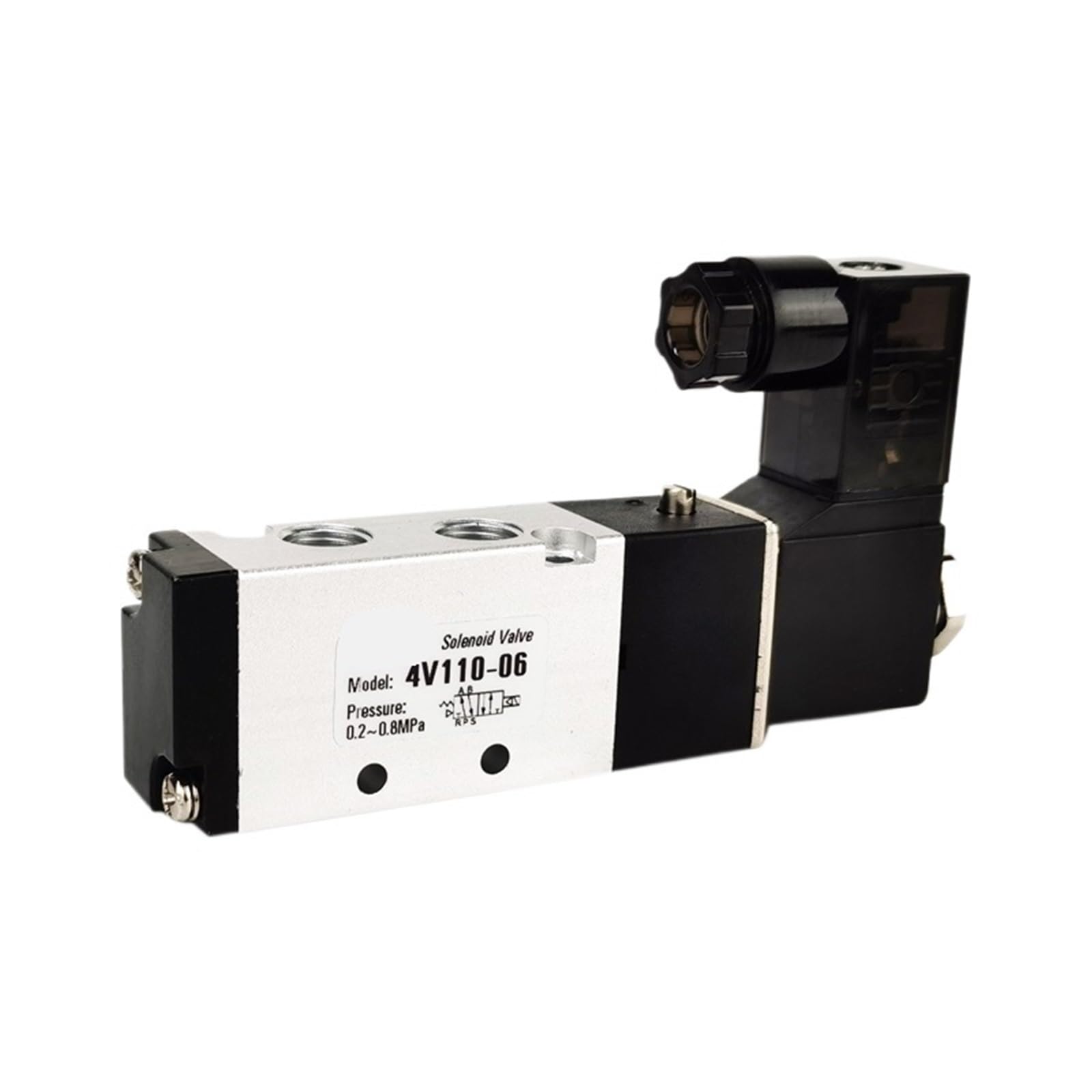 Électrovanne pneumatique 4V110-06 DC 12V 5/2 voies avec raccords 4 mm
