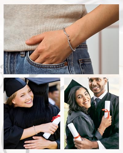 Tarsus Graduation Gifts for Her, Through Waves of Life, Class of 2025, 8th Grade, High School, College, Masters Degree, Graduation Bracelet for Friend Daughter Sister Granddaughter...3