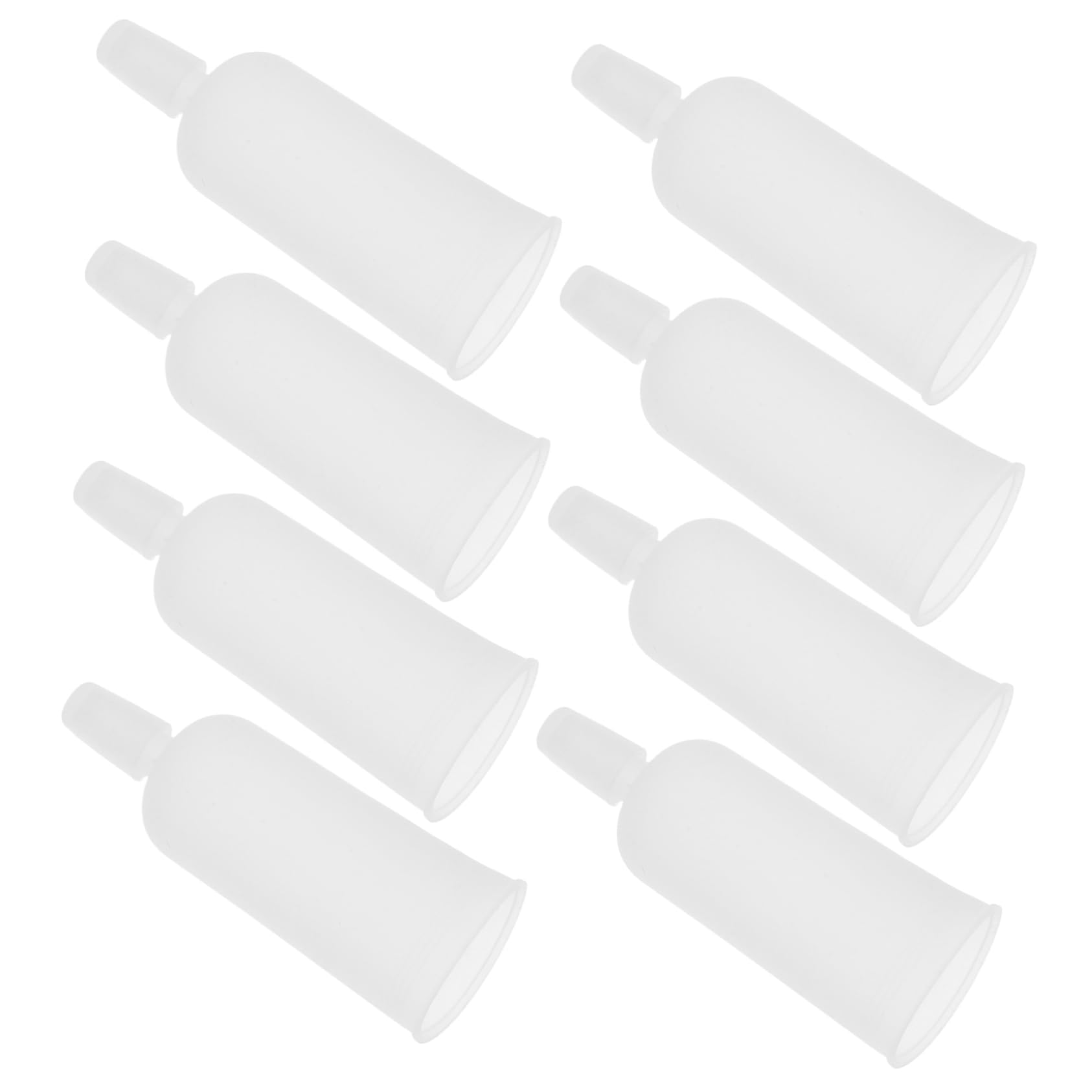 SHERCHPRY 50pcs Clear Plastic Sample Dropper Bottles with Funnel Head Caps for Precise Liquid Dispensing Travel Use DIY Projects Essential Oils and Lab Chemicals