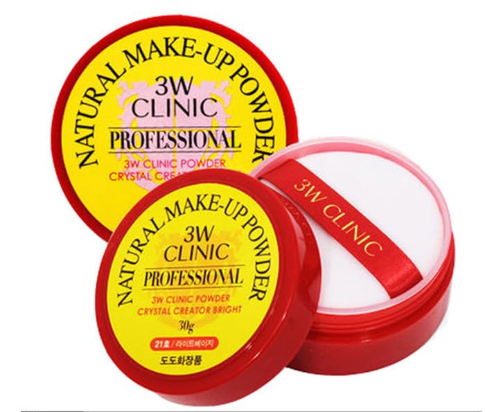 [3W CLINIC] Natural Make-Up Powder 30g/ #23 Natural Beige/Korea Made, 1.05 Ounce (Pack of 1)