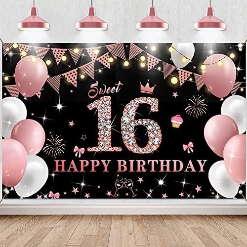 Happy Birthday Sweet 16 Party Decorations Balloon Set With Number 16 For 16th Birthday Boy Girl Celebration Supplies From Cong09, $11.93 - View #12