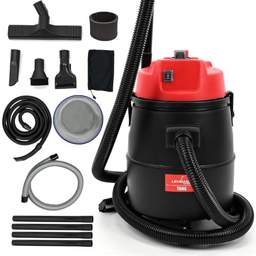 LEHMANN Teichschlammsauger 4-in-1, 1400 W, Teichsauger Schlammsauger mit 30-L-Behälter, Nass- & Trockensauger mit Gebläsefunktion, Effektive Teich- und Poolreinigung, Poolsauger mit Zubehör