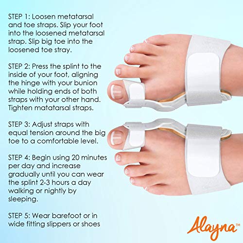 Bunion Corrector and Bunion Relief Orthopedic Bunion Splint Pads for Men and Women Hammer Toe Straightener and Bunion Protector Cushions- Relieve Hallux Valgus Foot Pain and Soothe Sore Bunions - Thumbnail 4