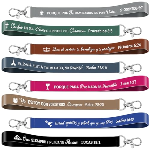 Sureio 48 Pcs Christian Keychain Bulk Bible Verse Keychain Inspirational