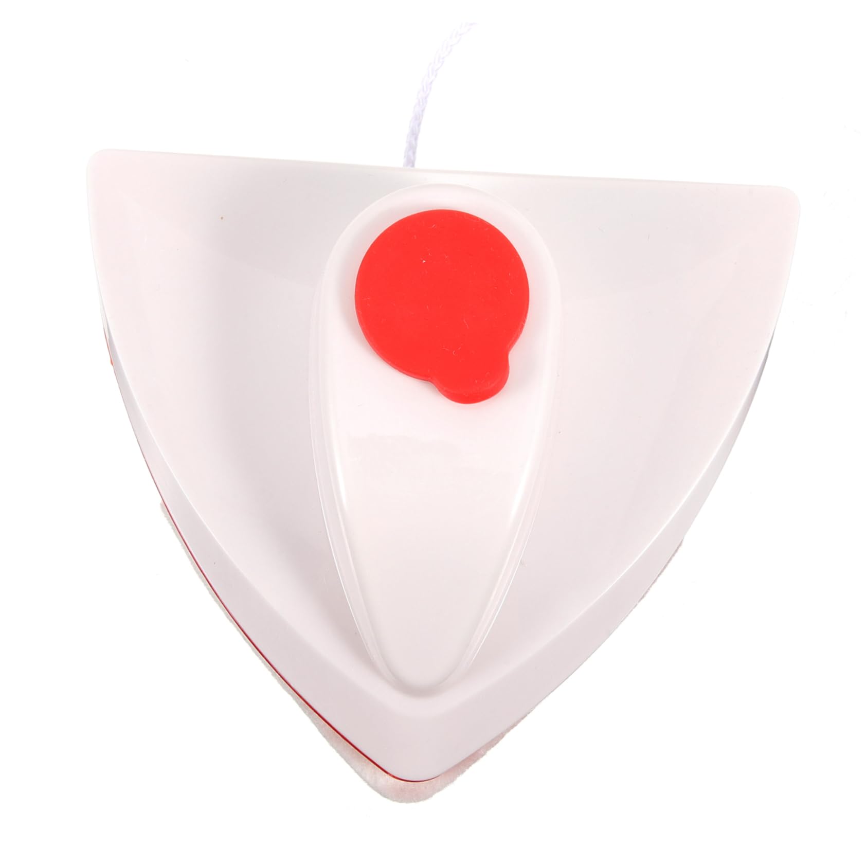 Cabilock Magnetischer Fensterputzer mit Starkem Magnet und Praktischem Abs Material Doppelseitiger Glasreiniger für Zuhause Weißer Dreieckiger Fensterwischer für Fenster und Terrassentüren