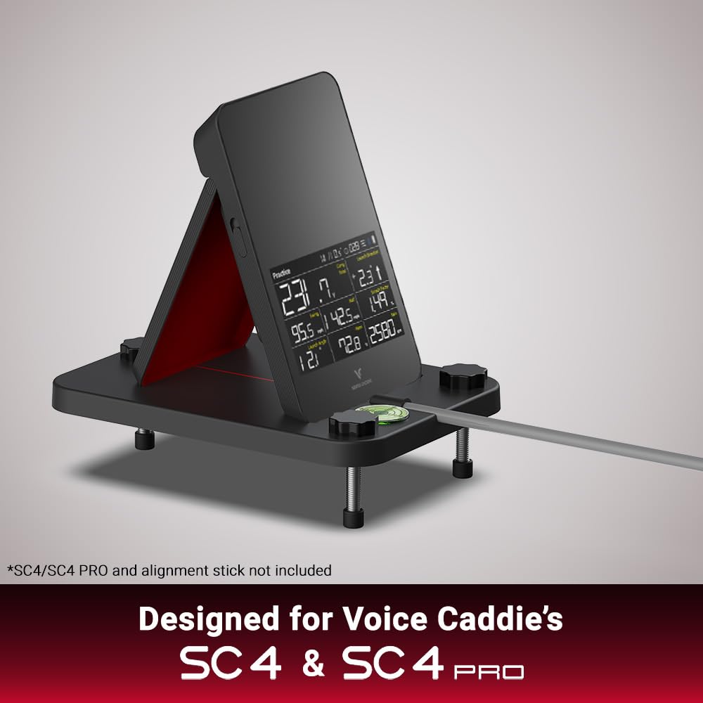 Voice Caddie Alignment & Leveling Stand for SC4/SC4 PRO ? Adjustable with Laser