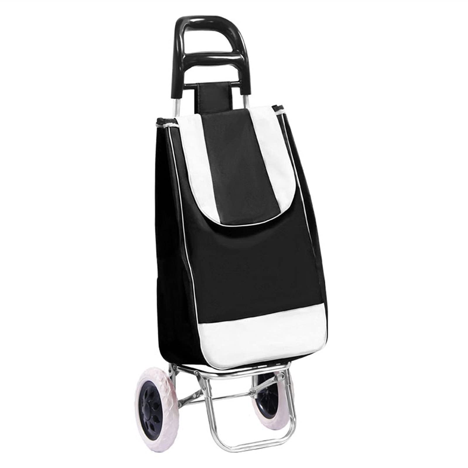 Chariot de courses à 2 roues léger contre le mal de dos en extérieur