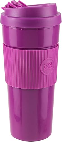 Miniatura 3 de COOL GEAR Paquete de 3 tazas de café Eco 2 Go con banda protectora extraíble, aptas para lavavajillas, a prueba de derrames, taza de viaje aislada
