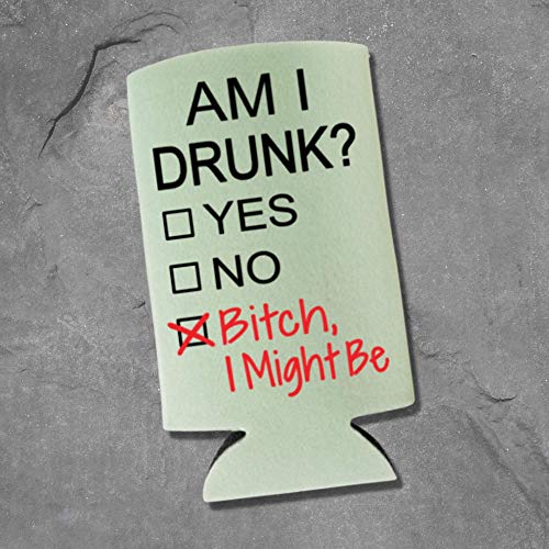 Capital City Commerce AM_DRNK_MIGHT_BE_MINT Funny Slim Can Cooler thumb #1