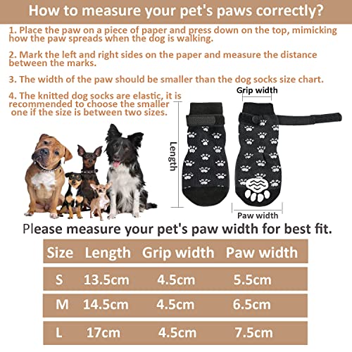 3 Paia Calzini per Cani Antiscivolo, Morbida