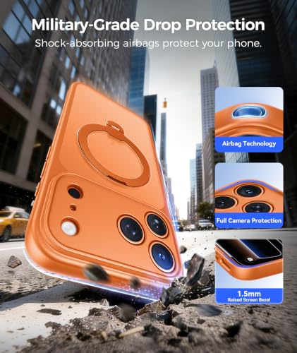 Image of FNTCASE for Phone Pro Case 18 Series /Phone 17 Pro Case with Stand Orange