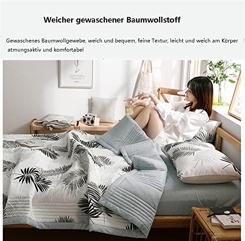 TEPPOIC Duvet, Summer Light Summer Blanket, Fine Microfibre, Washable Soft Comfort Duvet, Breathable & Heat Balancing (B, 150 * 200cm) - Image 2